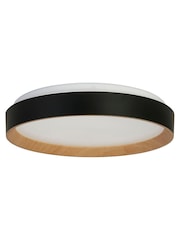 Searchlight Matt Black Naples LED Flush Ceiling Light - Image 3 of 4