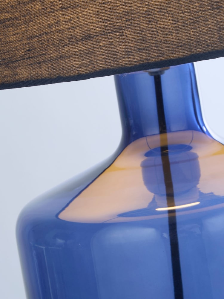 Searchlight Blue Azure Glass Table Lamp - Image 5 of 5