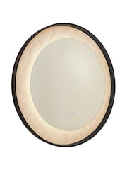 Searchlight Matt Black Helios LED Mirror - Image 2 of 4
