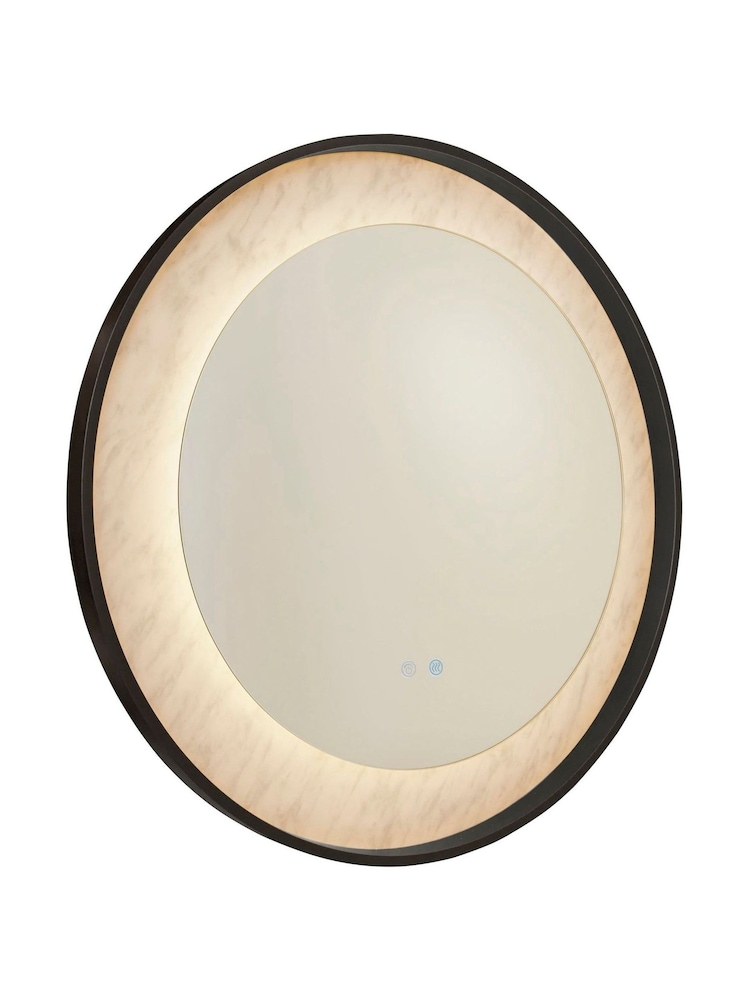 Searchlight Matt Black Helios LED Mirror - Image 2 of 4