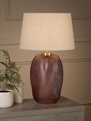 Searchlight Pink and Gold Iris 1 Light Table Lamp - Image 1 of 5