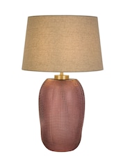 Searchlight Pink and Gold Iris 1 Light Table Lamp - Image 3 of 5