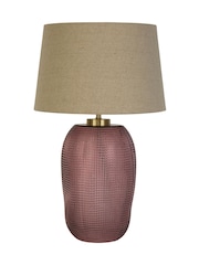 Searchlight Pink and Gold Iris 1 Light Table Lamp - Image 4 of 5