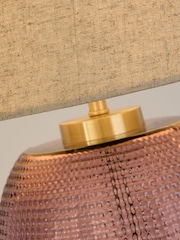 Searchlight Pink and Gold Iris 1 Light Table Lamp - Image 5 of 5