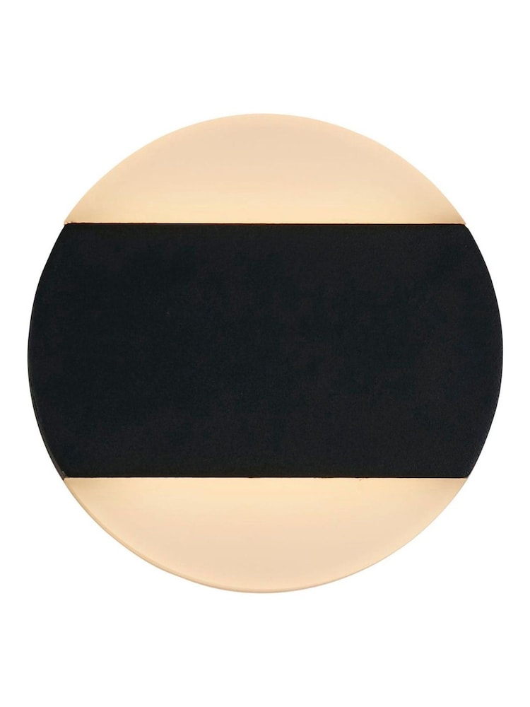 Searchlight Black Lumin LED Outdoor Wall Light - Image 2 of 4