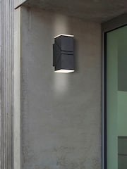 Searchlight Black Block LED Outdoor Wall Light - Image 1 of 4