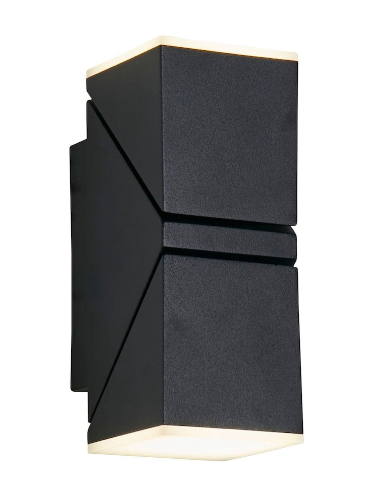 Searchlight Black Block LED Outdoor Wall Light - Image 4 of 4