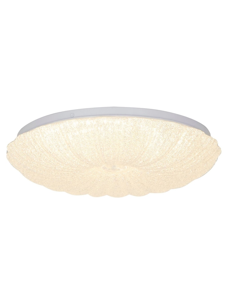 Searchlight Clear and White Roman LED Flush Ceiling Light - Image 2 of 4