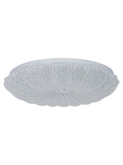 Searchlight Clear and White Roman LED Flush Ceiling Light - Image 3 of 4