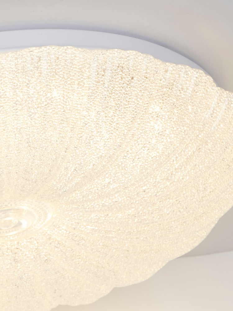 Searchlight Clear and White Roman LED Flush Ceiling Light - Image 4 of 4