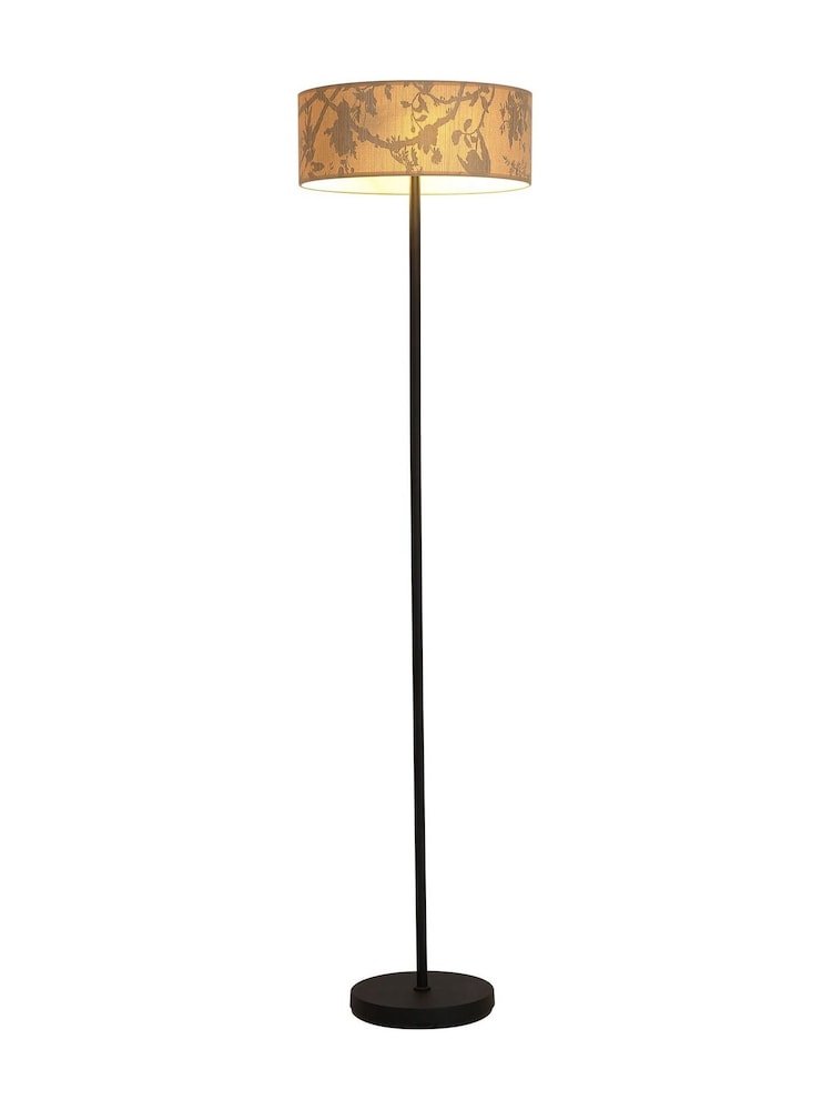 Searchlight Black and Multi Natura 3 Light Floor Lamp - Image 2 of 4