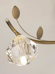 Searchlight Antique Brass Diamond 3 Light Ceiling Light - Image 2 of 4