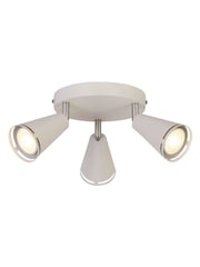 Searchlight Chrome and White Astrid 3 Spotlight - Image 2 of 4