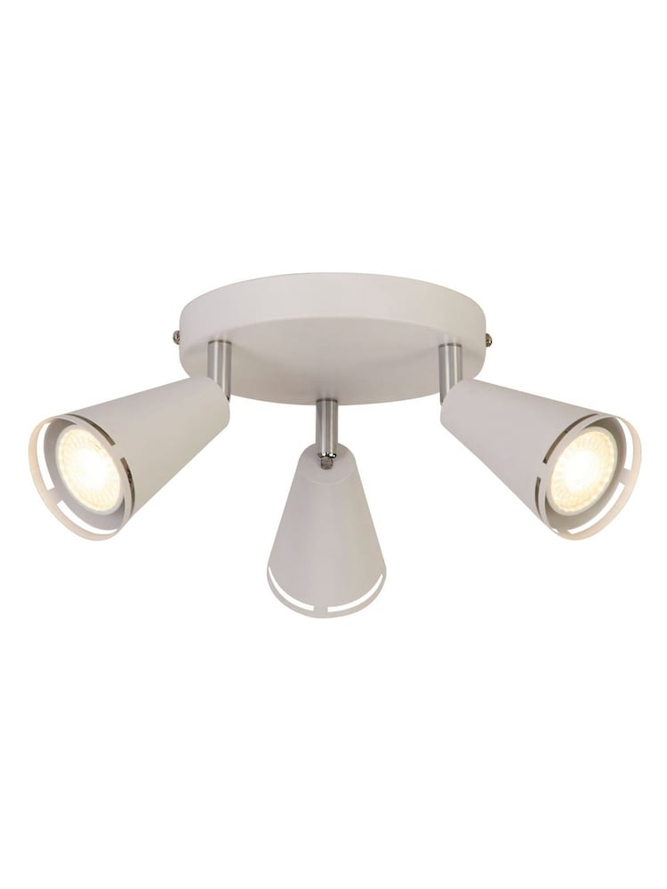 Searchlight Chrome and White Astrid 3 Spotlight - Image 2 of 4
