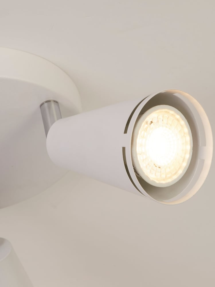 Searchlight Chrome and White Astrid 3 Spotlight - Image 4 of 4