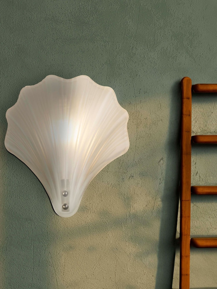 Searchlight Satin Silver Pearl 1Lt Wall Light IP44 - Image 1 of 4