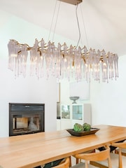 Searchlight Gold Legacy 10 Diner Bar Pendant Light - Image 1 of 4