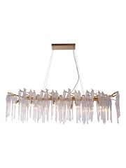Searchlight Gold Legacy 10 Diner Bar Pendant Light - Image 2 of 4