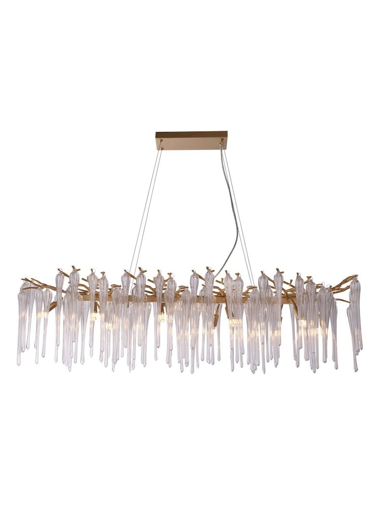 Searchlight Gold Legacy 10 Diner Bar Pendant Light - Image 2 of 4 Searchlight Gold Legacy 10 Diner Bar Pendant Light - Image 2 of 4