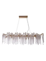 Searchlight Gold Legacy 10 Diner Bar Pendant Light - Image 3 of 4