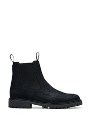 Clarks Black Leather Clarkridge Top Suede Boots - Image 1 of 7