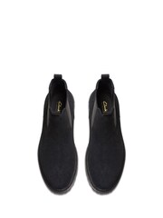 Clarks Black Leather Clarkridge Top Suede Boots - Image 6 of 7