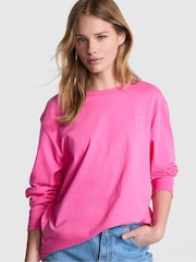 Victoria's Secret PINK Pink Gossip Long Sleeve T-Shirt - Image 1 of 4