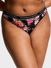 Victoria's Secret Black Floral Thong Knickers - Image 1 of 3