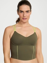 Victoria's Secret Desert Cactus Green Elevate™ Chroma Contours Tank Top - Image 1 of 2