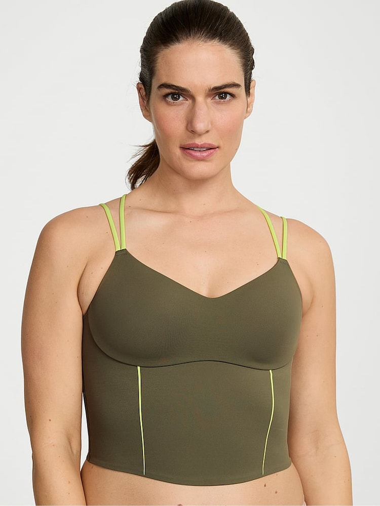 Victoria's Secret Desert Cactus Green Elevate™ Chroma Contours Tank Top - Image 1 of 2
