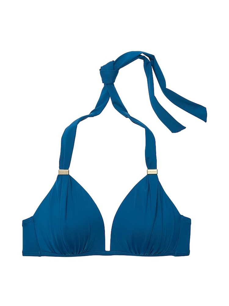 Victoria's Secret Sapphire Blue Halter Push Up Bikini Top - Image 4 of 4 Victoria's Secret Sapphire Blue Halter Push Up Bikini Top - Image 4 of 4