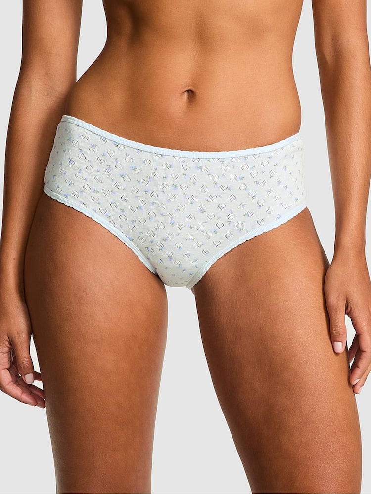 Victoria's Secret PINK Bliss Blue Cheeky Cotton Knickers - Image 1 of 3 Victoria's Secret PINK Bliss Blue Cheeky Cotton Knickers - Image 1 of 3