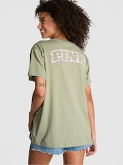 Victoria's Secret PINK Green Garden Short Sleeve Oversized T-Shirt - Image 2 of 3