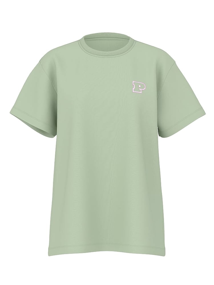 Victoria's Secret PINK Green Garden Short Sleeve Oversized T-Shirt - Image 3 of 3