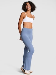 Victoria's Secret PINK Dusty Iris Blue Flared Relay Slit Leggings - Image 1 of 2