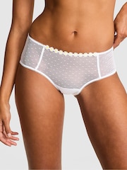 Victoria's Secret PINK White Cheeky Lace Knickers - Image 1 of 2