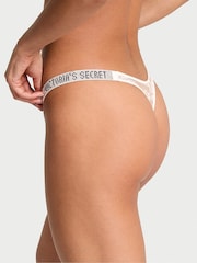 Victoria's Secret Coconut White Thong Shine Strap Knickers - Image 2 of 3
