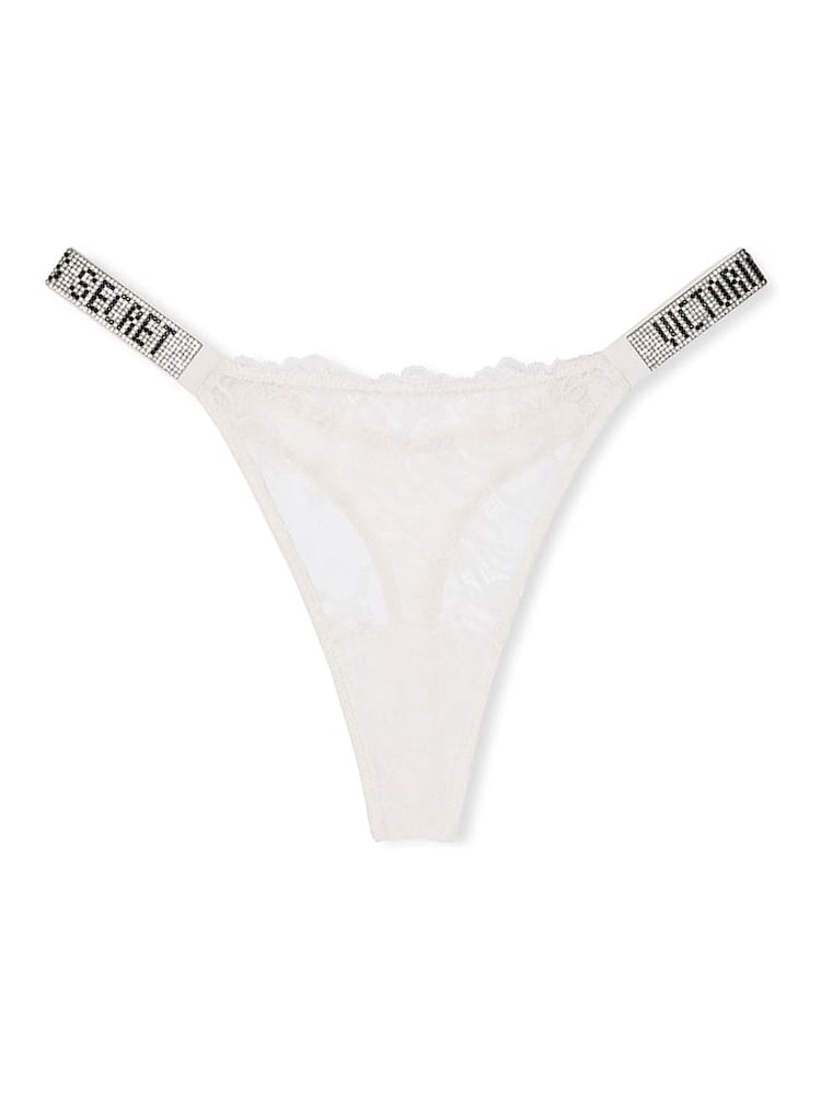 Victoria's Secret Coconut White Thong Shine Strap Knickers - Image 3 of 3