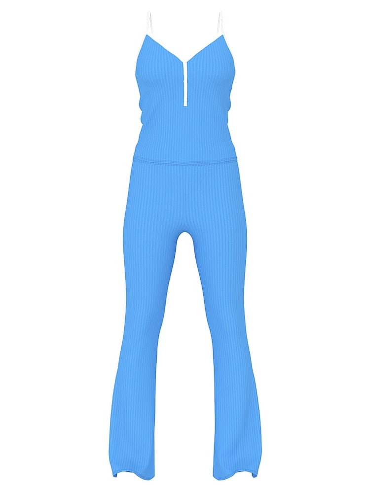 Victoria's Secret PINK Dream On Blue Ribbed Pyjama Set - Image 3 of 3