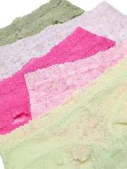 Victoria's Secret PINK Green/Pink/Purple/Green Cheeky 5 Pack Knickers - Image 2 of 4