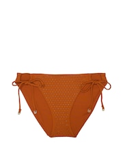 Victoria's Secret Cinnamon Brown Diamante Tie Side Bikini Bottoms - Image 4 of 4