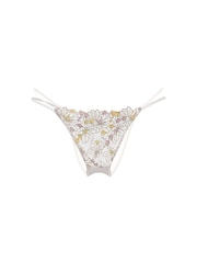 Victoria's Secret Bloom Blue Brazilian Wildflower Embroidery Knickers - Image 3 of 3