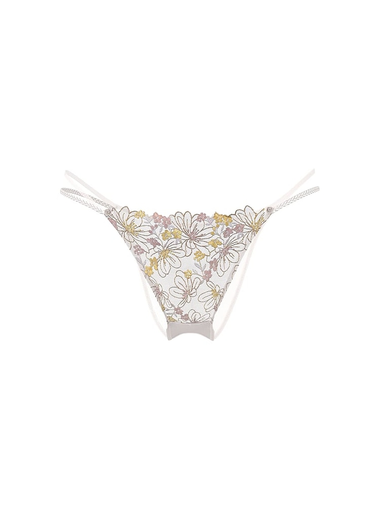 Victoria's Secret Bloom Blue Brazilian Wildflower Embroidery Knickers - Image 3 of 3