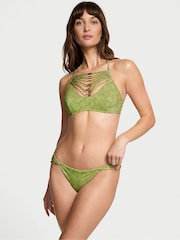 Victoria's Secret Limelight Green Dots Halter Archive Bikini Top - Image 3 of 4