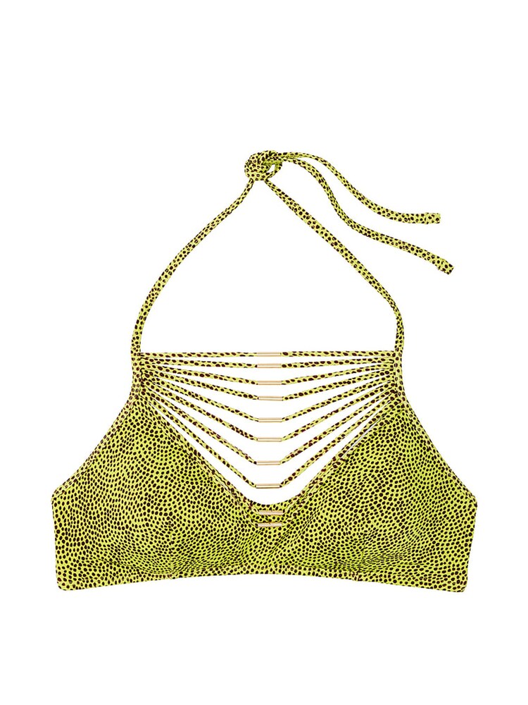 Victoria's Secret Limelight Green Dots Halter Archive Bikini Top - Image 4 of 4 Victoria's Secret Limelight Green Dots Halter Archive Bikini Top - Image 4 of 4