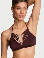 Bordeauxrode bruine stippen - Victoria's Secret Archive bikinitop - Image 1 of 5
