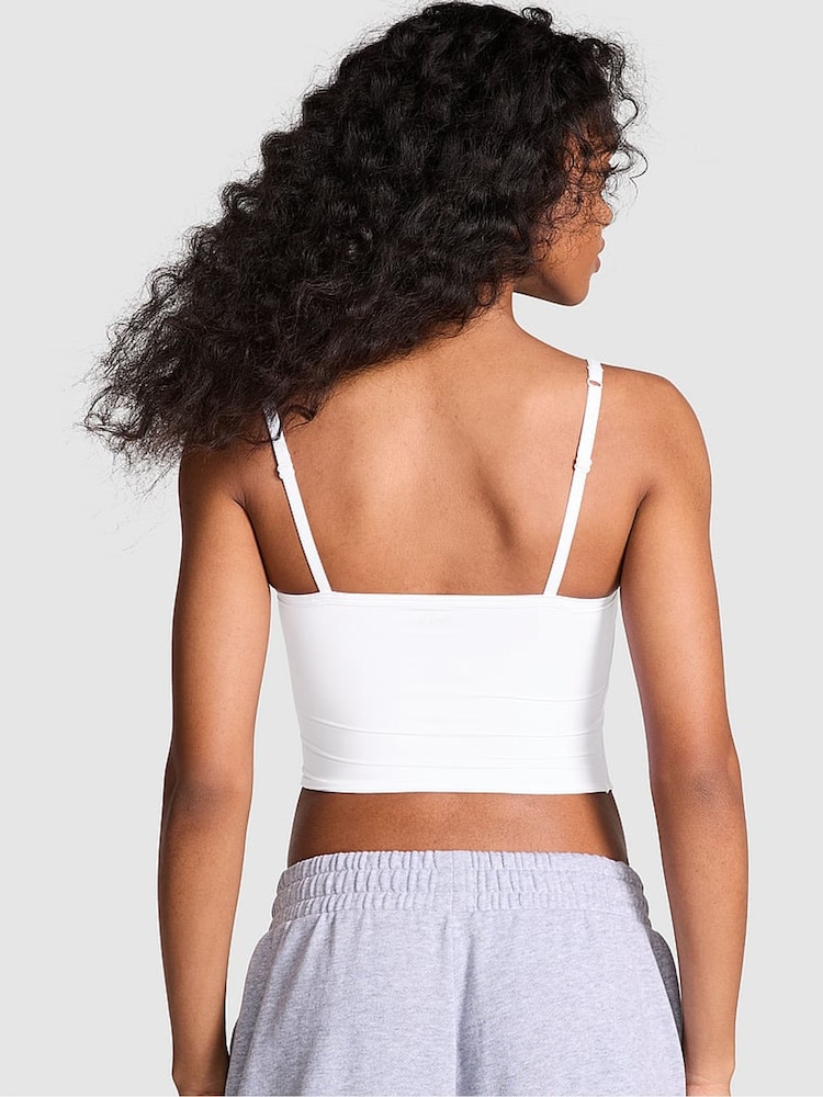 Victoria's Secret PINK White Soft Stretch Bra Top - Image 2 of 3