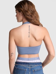 Victoria's Secret PINK Dusty Iris Blue Halterneck Bralette - Image 2 of 3