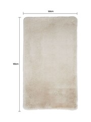 BHS Natural Faux Fur 50cm x 90cm Supersoft Rug - Image 6 of 6