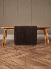 BHS Faux Fur Chocolate 50cm x 90cm Supersoft Rug - Image 1 of 6